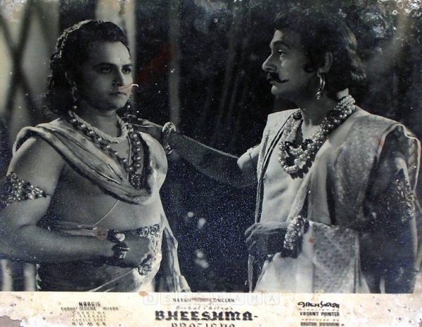  Bheeshma Pratigya
1950
Banner Vishal Chitra
Producer Akhtar Hussain
Director Vasant Painter
Photographic Lobby Card
0819086
