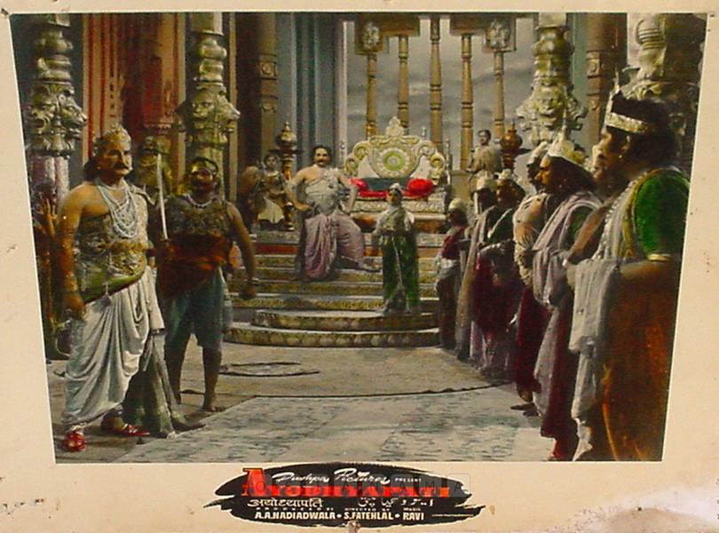 Ayodhyapati 1956 
Banner Pushpa Pictures
Producer A. A. Nadiadwala
Director S. Fattelal
0817749.CINE.lbp