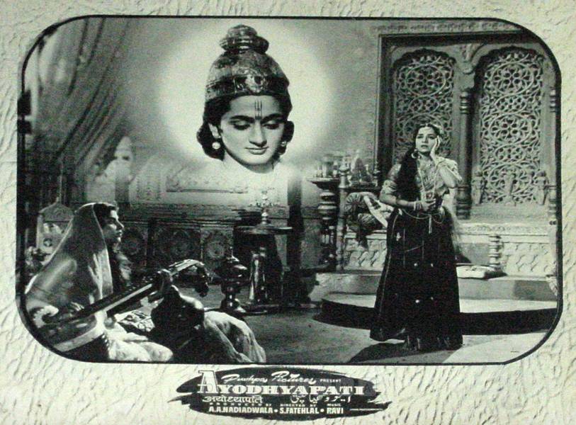 Ayodhyapati 1956 
Banner Pushpa Pictures
Producer A. A. Nadiadwala
Director S. Fattelal
0817765.CINE.lbp