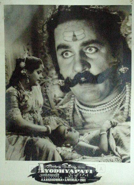 Ayodhyapati 1956 
Banner Pushpa Pictures
Producer A. A. Nadiadwala
Director S. Fattelal
0817777.CINE.lbp