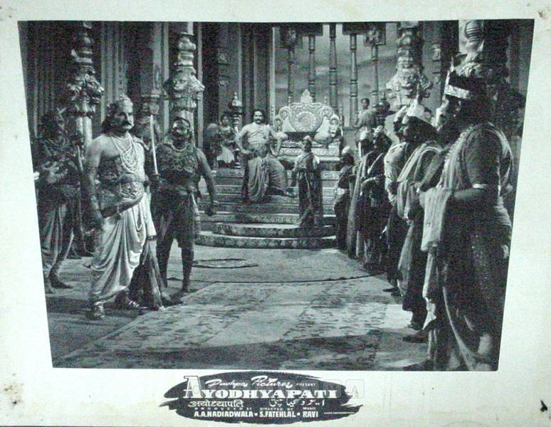 Ayodhyapati 1956 
Banner Pushpa Pictures
Producer A. A. Nadiadwala
Director S. Fattelal
0817781.CINE.lbp