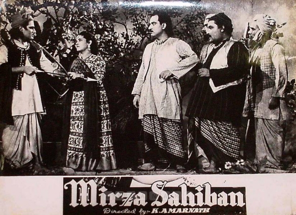 Mirza Sahiban
1947
Banner Madhukar Pictures
Producer M. R. Navalkar
Director K. Amarnath
Photographic Lobby Card
0825344