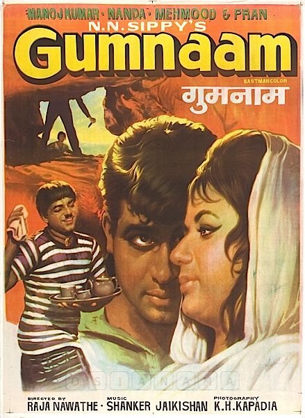 Indian films and posters from 1930: film (Gumnaam)(1965)