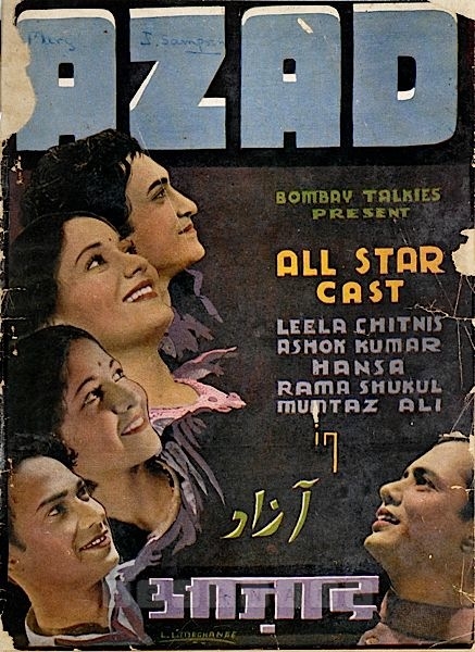  Azad
1940
Banner Bombay Talkies Ltd.
Producer Himanshu Rai
Director N. R. Acharya
Song Synopsis Booklet
1104691
